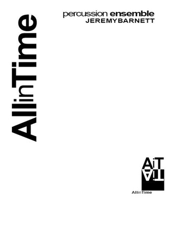 All in Time for Intermediate/Advanced Percussion Quartet - Cover
