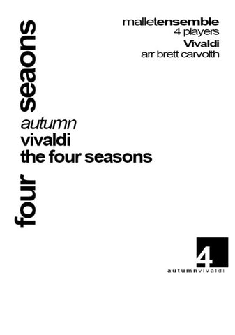 'Autumn' from the Four Seasons