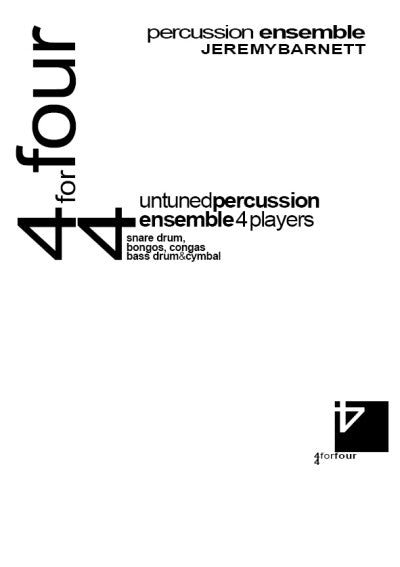 4-4 for Four for Percussion Ensemble - Cover
