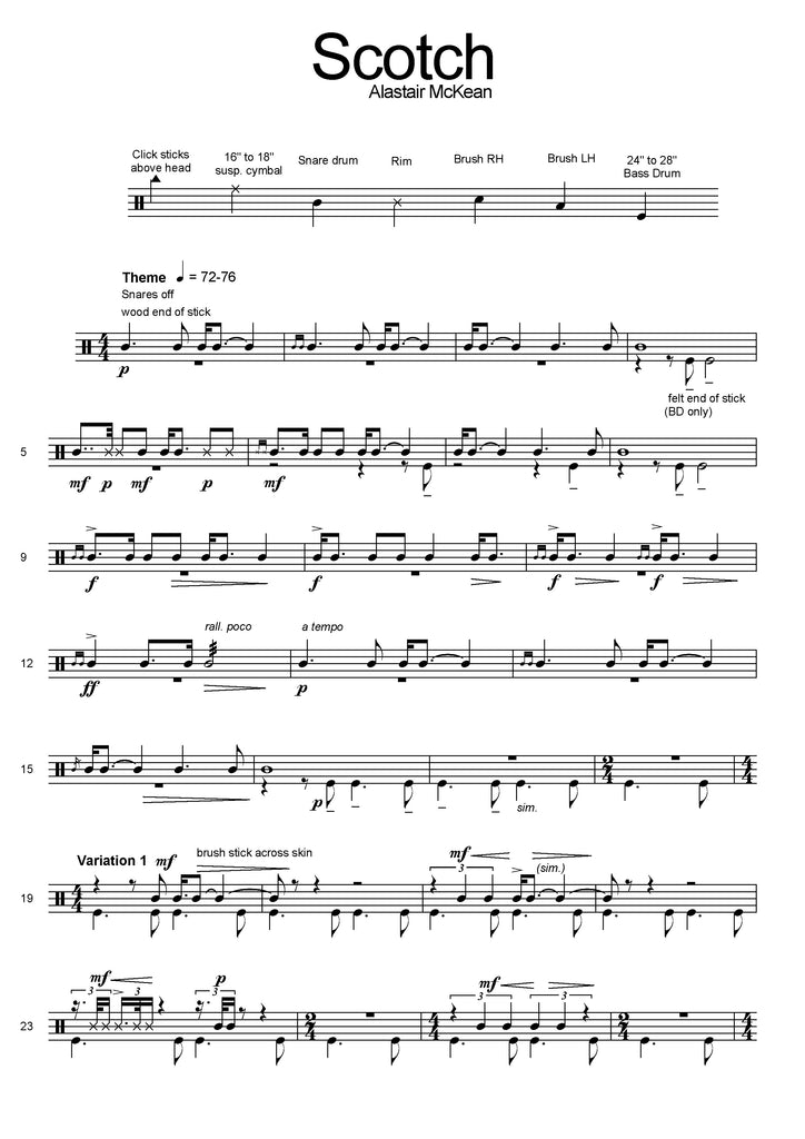 Scotch bass deals drum