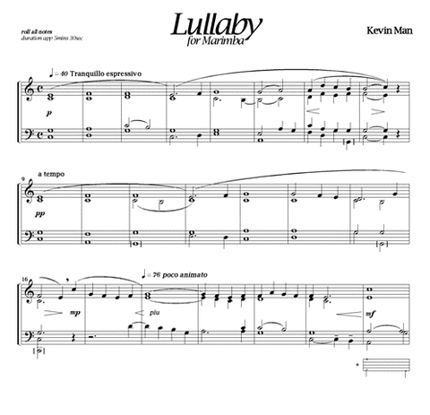 Lullaby for Marimba